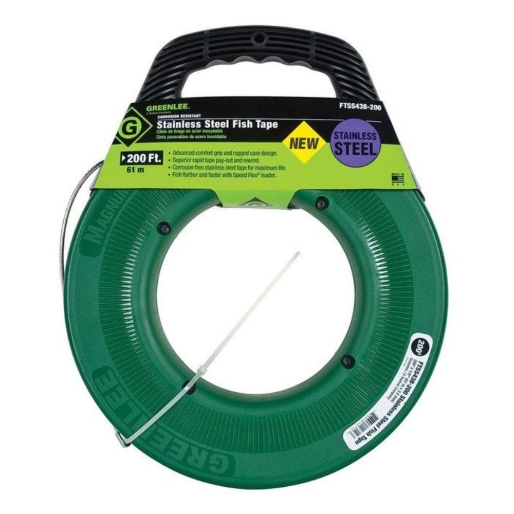 Greenlee FTSS438-200 200' Stainless Steel Fishtape - 2