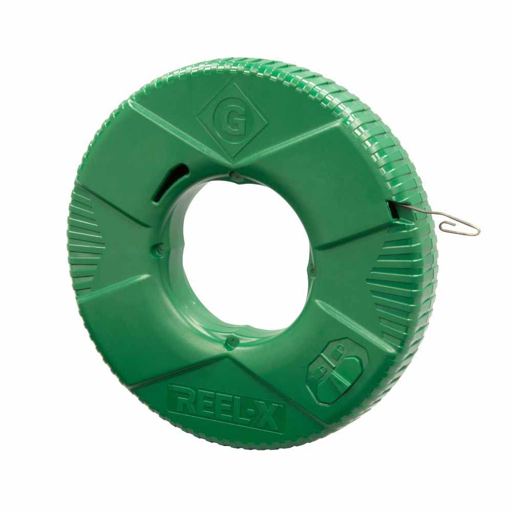 Greenlee FTXS-65BP Greenlee 65' REEL-X 1/8" Steel Fish Tape (Bulk Pack) - 3