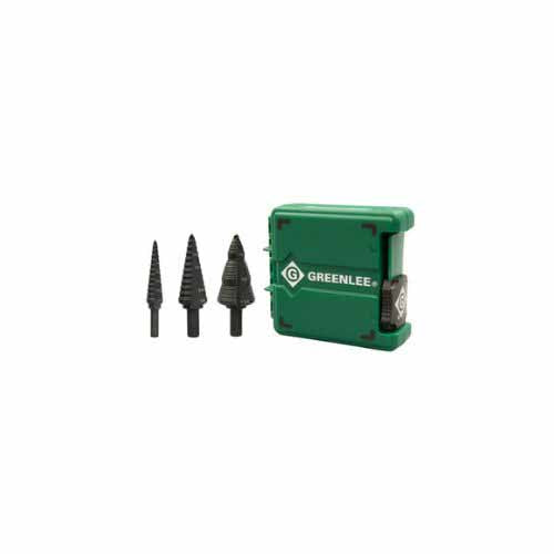 Greenlee GSBSET3 Greenlee Step Bit Set (#1, #4, #9)