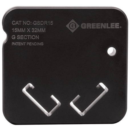 Greenlee GSDR15 DIN Rail – G-Section Die