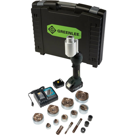 Greenlee LS100X11SS4 INTELLIPUNCH 11-Ton Set, SS 1/2"-4"