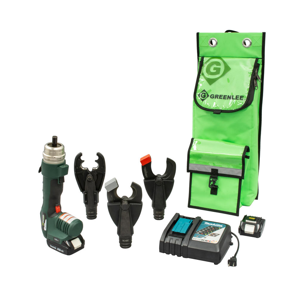 Greenlee UT-D3HS11 GRE-6 Multi-Tool w/D3O Crimper, ACSR & Cu/AL Cutting Heads, 120V Charger - 2