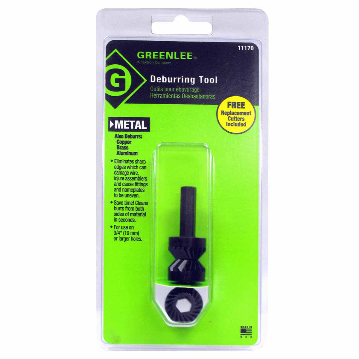 Greenlee 11170 10 AWG 3/8" Deburring Tool - 3