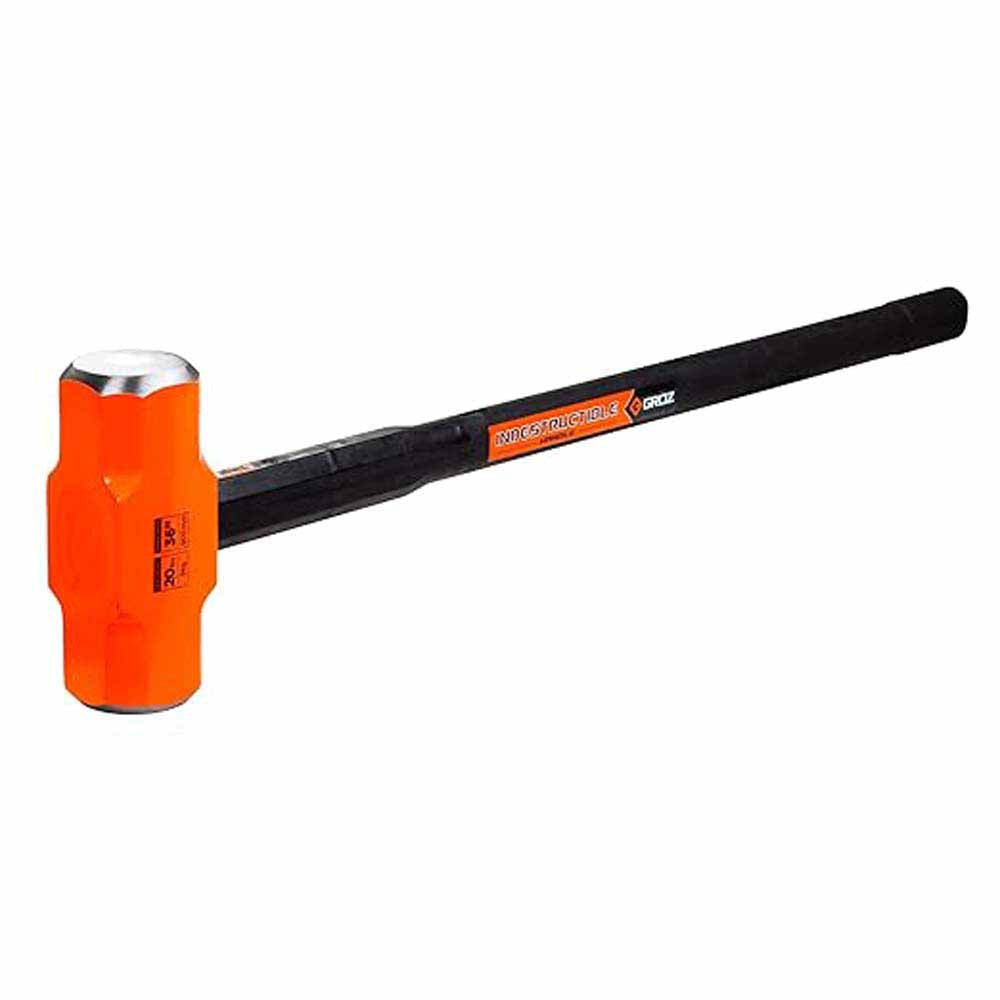 Groz 34524 Indestructible, 20 lb Sledge Hammer, 36 in. Handle