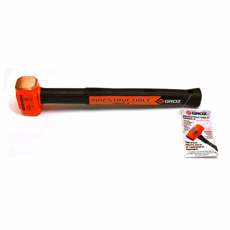 Groz 34603 Indestructible Handle Copper Head Sledge Hammer, 2.5Lb, 16"