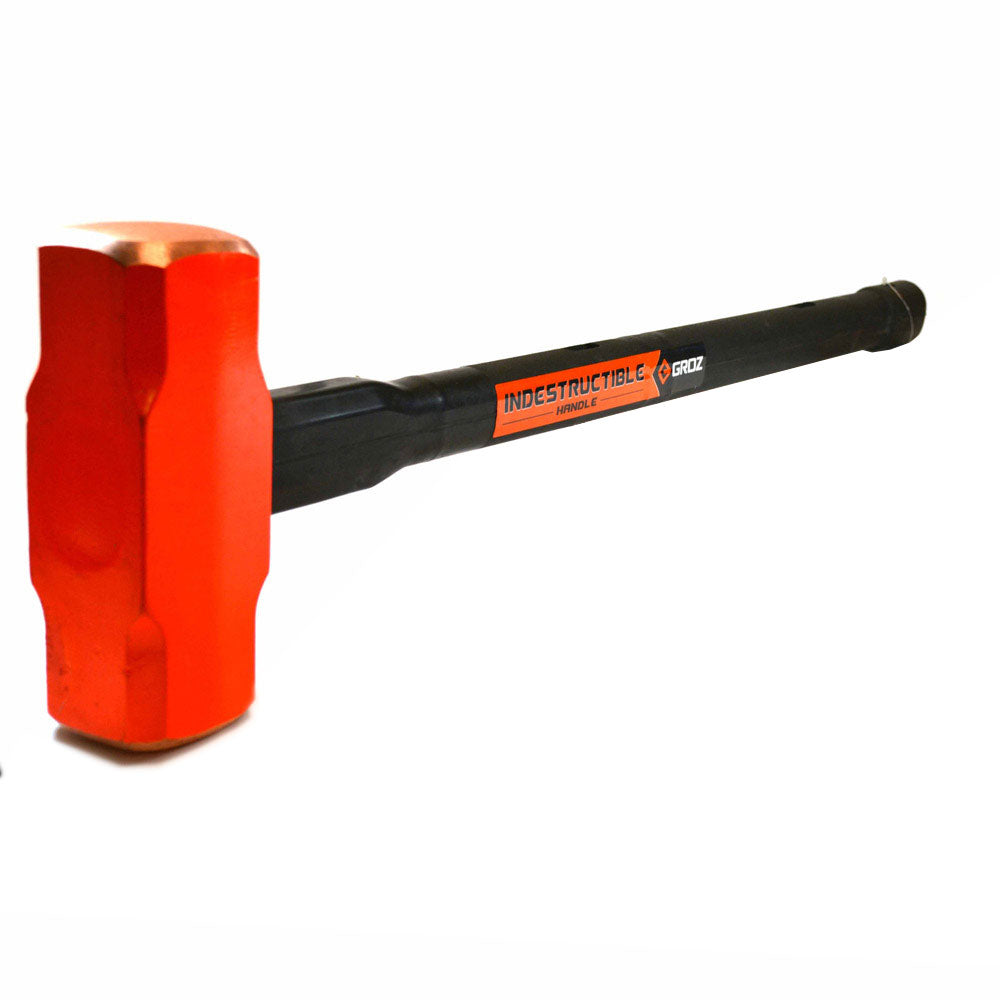 Groz 34611 Indestructible Handle Copper Head Sledge Hammer, 14Lb, 30"