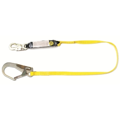 Guardian 01221 6' Single Leg Shock Absorbing Lanyard With Rebar Hook End