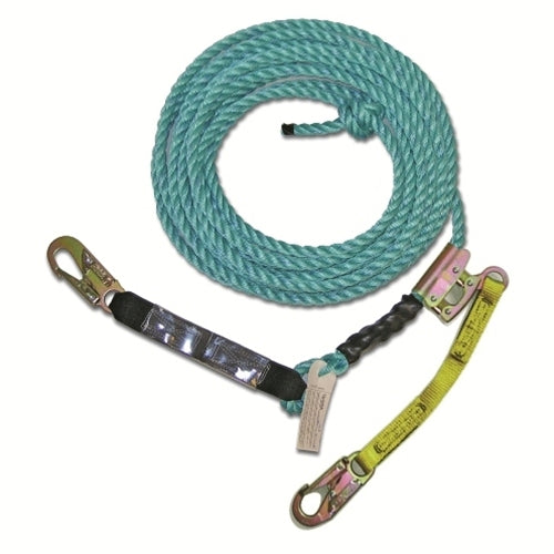 Guardian 01320 VLA-50 - 50' Blue Poly Steel Vertical Lifeline Assembly