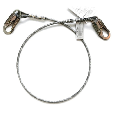 Guardian 10431 4' Galvanized Cable Choker Anchor With Snaphook Ends