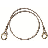 Guardian 10451 4' Vinyl Coated Galv. Cable Choker Anchor With 2-1/2" And 3" O-Ring Ends