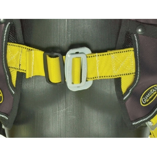 Guardian 181122 HUV Premium Edge Harness XXL, Black-Yellow, Pass-Thru Chest, Tongue Buckle Legs