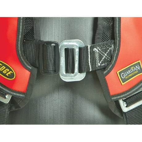 Guardian 182151 HUV Premium Edge Harness M-XL, Red-Black 3D, Pass-Thru Chest, Tongue Buckle Legs