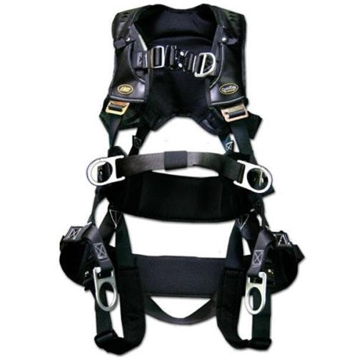 Guardian 293070 Tower Edge Construction Harness SM, Pass-Thru Chest, Tongue Buckle Legs/Waist