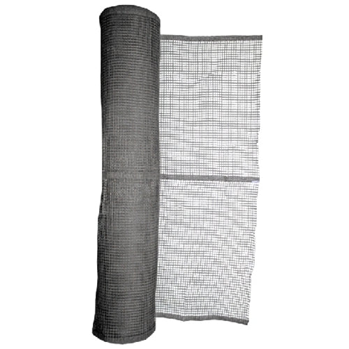 Guardian 70003 Construction Safety Netting, 48" Tall Black Fire Retardant Debris Netting PE, 150' Roll