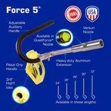 Guardair F5048AA Force 5 48" Safety Air Gun with Venturi Nozzle 3/4" FNPT Inlet - 2