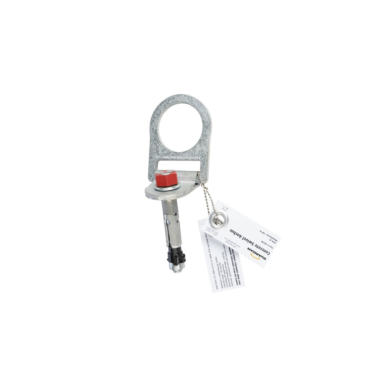 Guardian 00242 5K Concrete Swivel Anchor Kit for Concrete Fall Protection