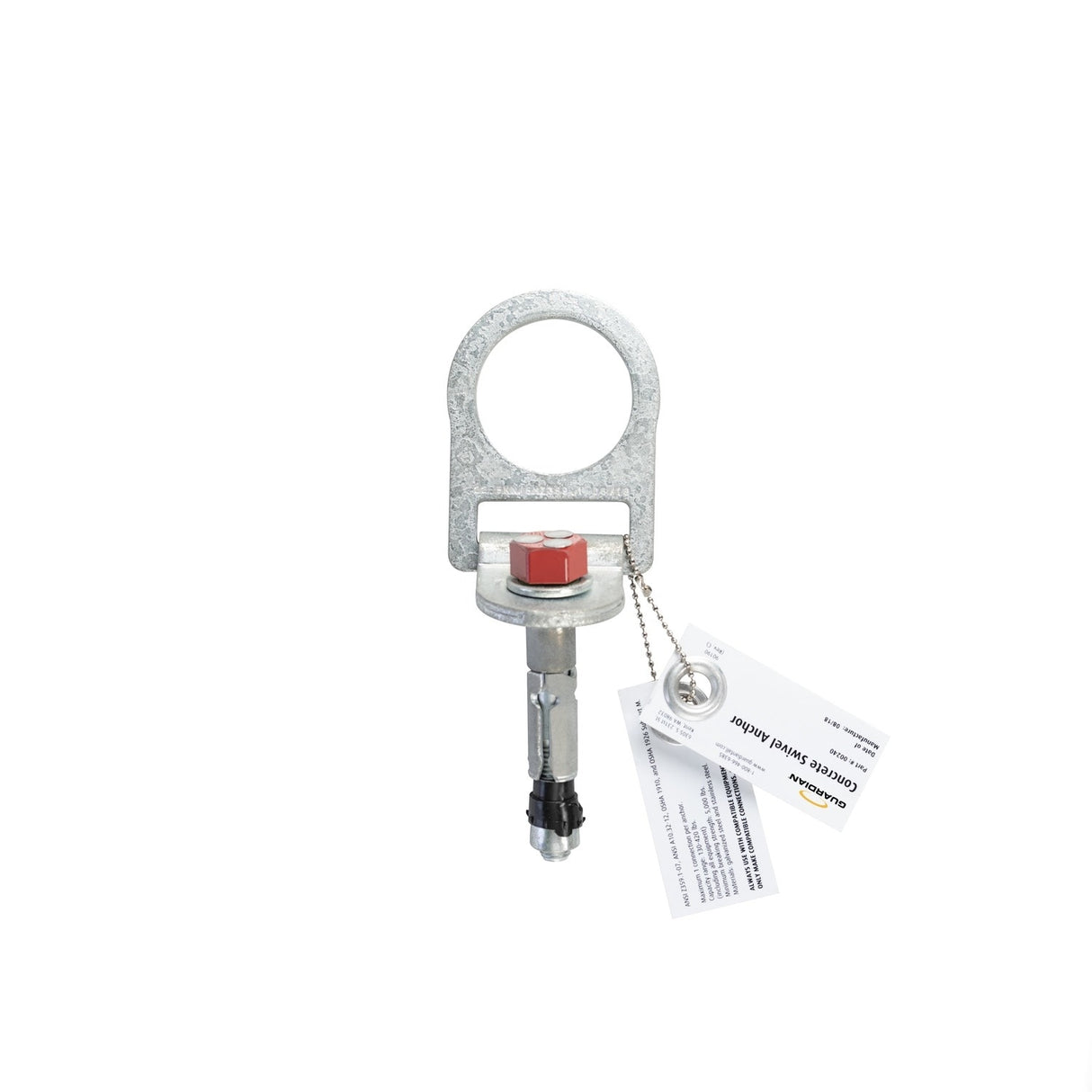 Guardian 00242 5K Concrete Swivel Anchor Kit for Concrete Fall Protection - 2