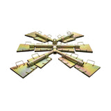 Guardian 00260 34 in. x 34 in. Modular Non-Penetrating Galvanized Steel Roof Anchor System - 2