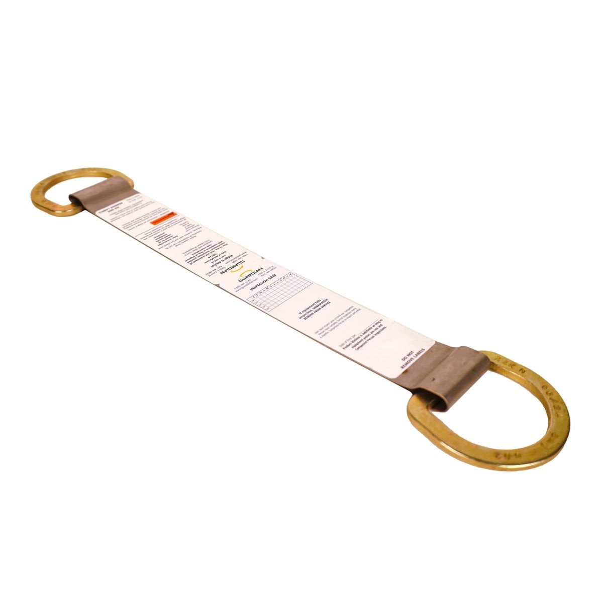 Guardian 00510 18 in Double D-Ring Ridge-It Roof Anchor with Spiral Nails (Includes 8 Nails) - 2