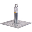 Guardian 00645 CB-12 12 in. Galvanized Steel Roof Anchor Post for Fall Arrest and Horizontal Lifelines (1 Each)