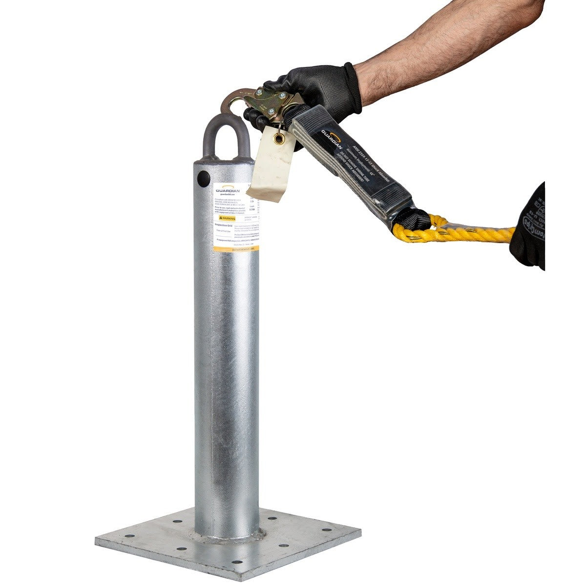 Guardian 00690 24 in S-Anchor Roofing Fall Protection Anchor with Baseplate (1 Each) - 4