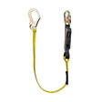 Guardian 01216 4 ft External Shock Absorbing Lanyard Single Leg with Steel Rebar Hook