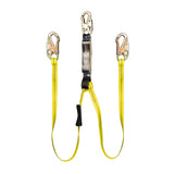 Guardian 01217 4 ft Double Leg External Shock Absorbing Lanyard with Steel Snap Hooks