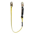 Guardian 01220 6 ft Single Leg Shock Absorbing Lanyard with Steel Snap Hooks