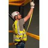 Guardian 01220 6 ft Single Leg Shock Absorbing Lanyard with Steel Snap Hooks - 6