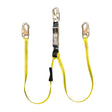Guardian 01230 6 ft Dual Leg External Shock Absorbing Lanyard with Steel Snap Hooks