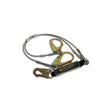 Guardian 01243 6 ft Dual Leg Cable Shock Absorbing Lanyard with Rebar Hooks
