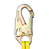 Guardian 01250 2 ft Single Leg Non Shock Absorbing Lanyard with Steel Snap Hooks - 3