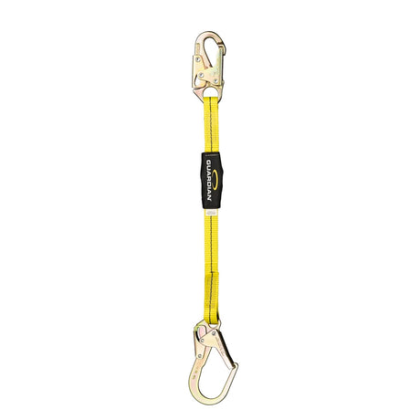 Guardian 01251 3 ft Single Leg Non Shock Absorbing Lanyard with Rebar Hook