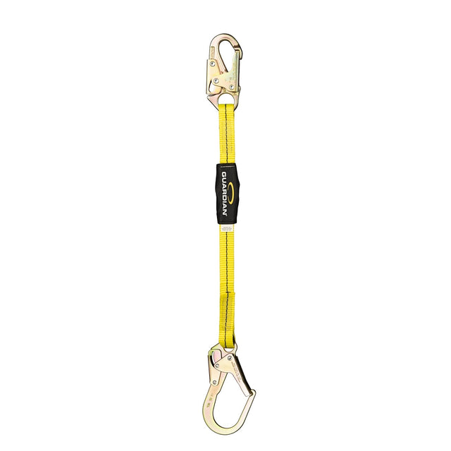 Guardian 01251 3 ft Single Leg Non Shock Absorbing Lanyard with Rebar Hook