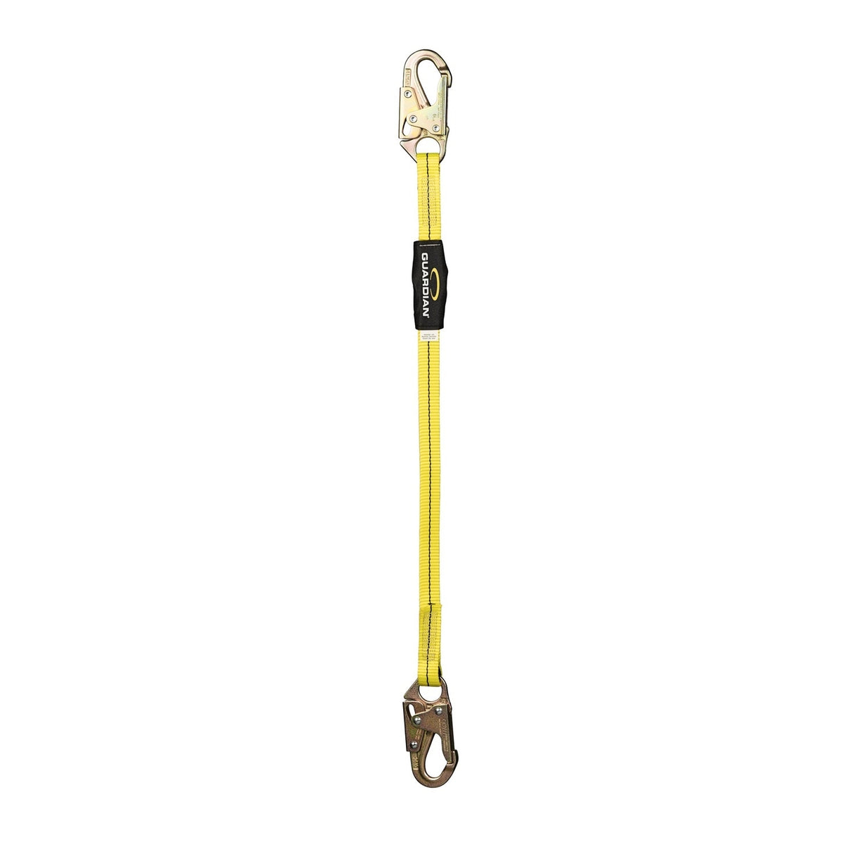 Guardian 01260 4 ft Single Leg Non Shock Absorbing Fall Restraint Lanyard with Steel Snap Hooks
