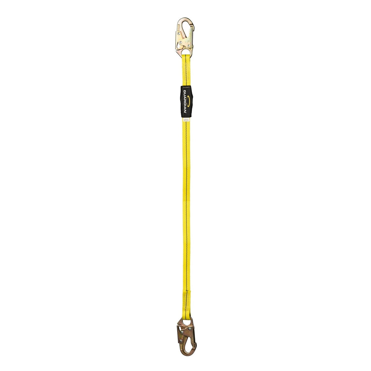 Guardian 01265 Non Shock Fall Restraint Lanyard 4 ft to 6 ft with Steel Snap Hooks (1 Each)