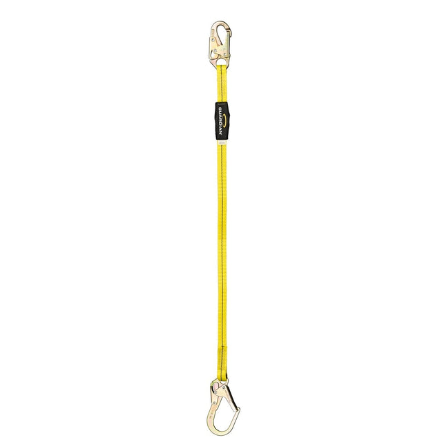 Guardian 01266 4 ft to 6 ft Non Shock Absorbing Single Leg Lanyard with Rebar Hook (1 Pack)