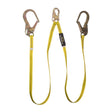 Guardian 01271 6 ft Dual Leg Non Shock Absorbing Lanyard with Steel Rebar Hooks
