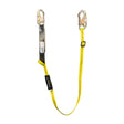 Guardian 01285 4 ft to 6 ft Shock Absorbing Adjustable Lanyard with Steel Snap Hooks