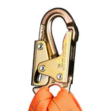 Guardian 01298 4-1/2 ft. to 6 ft. Double Leg Internal Shock Stretch Lanyard with Rebar Hooks - 3