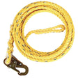 Guardian 01340 50 ft Poly Steel Vertical Lifeline Rope with Steel Snap Hook End