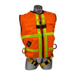 Guardian 02115 Medium Hi Viz Orange Full Body Safety Harness with Dorsal and Side D Rings