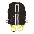 Guardian 02610 Construction Tux Full-Body Harness with External Vest and Dorsal D-Ring Size M Black Mesh