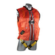 Guardian 02730 XL Red Mesh Construction Tux Full Body Safety Harness with Dorsal and Side D Rings