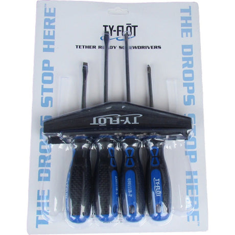 Guardian 030111MST Tether Ready Screwdriver Set with Magnetic Tips 4 in and 6 in Length (4 Pack)