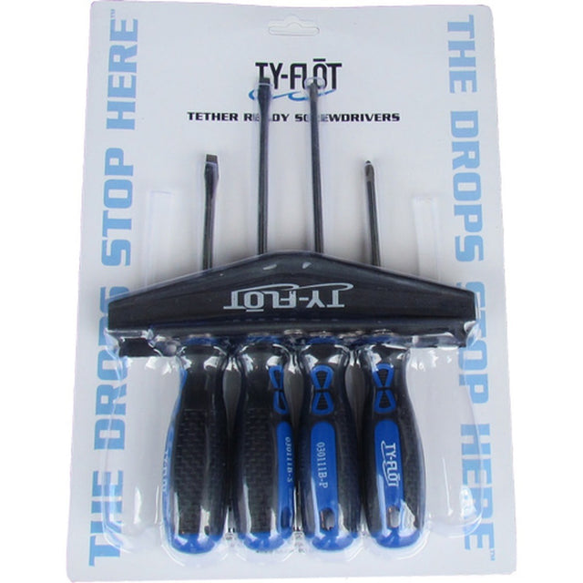 Guardian 030111MST Tether Ready Screwdriver Set with Magnetic Tips 4 in and 6 in Length (4 Pack)