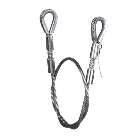 Guardian 10401 4 ft Galvanized Steel Cable Choker Anchor with Thimble Ends (1 Each)