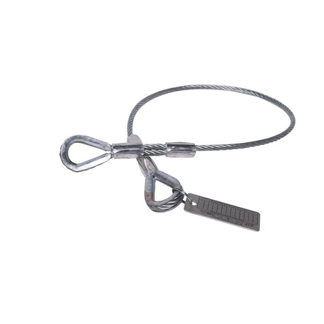 Guardian 10441 4 ft Vinyl-Coated Galvanized Cable Choker Anchor with Thimble Ends (1 Each)