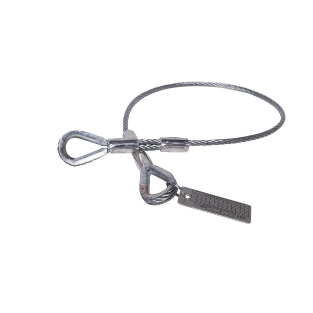 Guardian 10441 4 ft Vinyl-Coated Galvanized Cable Choker Anchor with Thimble Ends (1 Each)