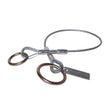 Guardian 10451 4 ft Vinyl Coated Galvanized Cable Choker Anchor with 2-1/2 in and 3 in O Rings